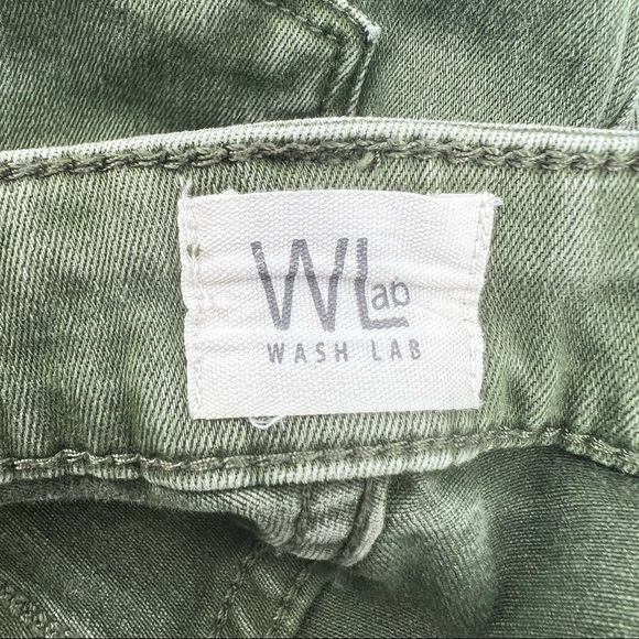 Wash Lab Green Distressed Skinny Jeans Size 28 Petite Women's - Picture 2 of 6